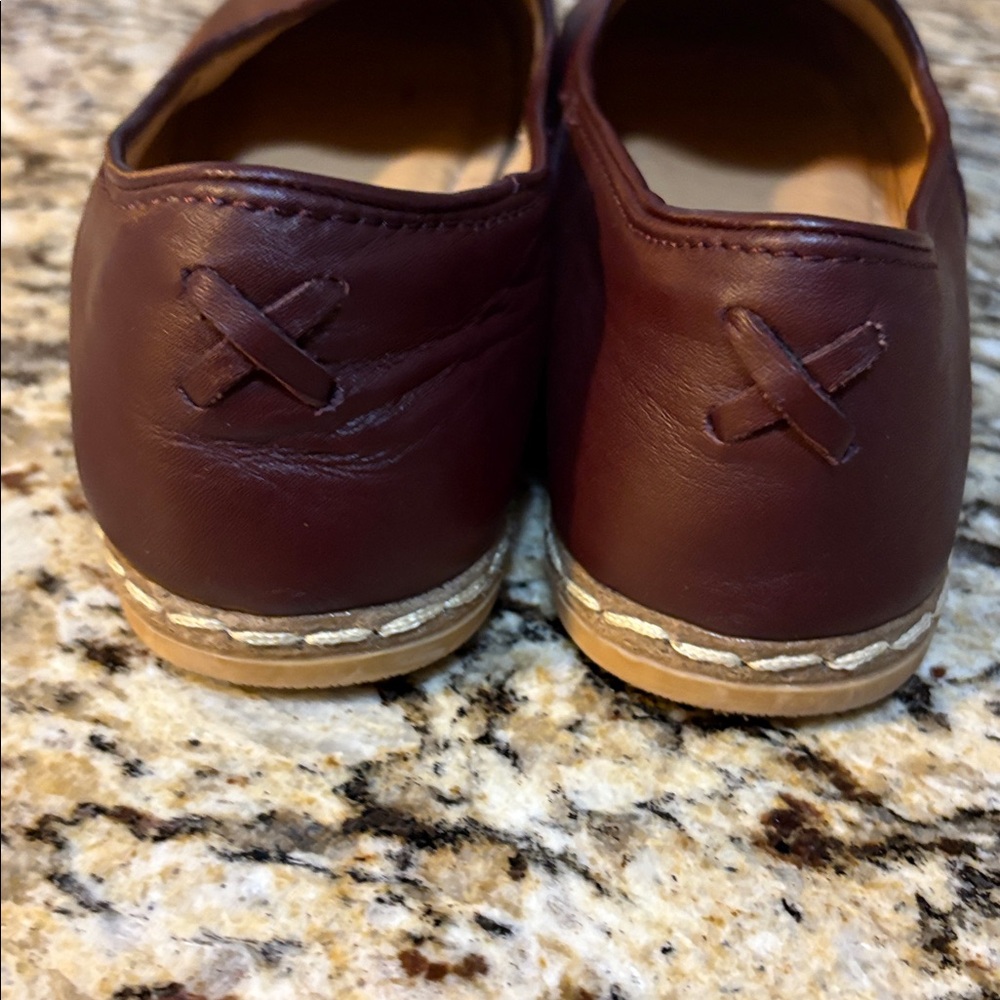 CHARIX Women's Burgundy Slip-On Loafers - Picture 5 of 6